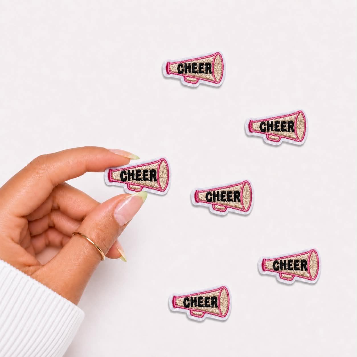Mini Cheer Megaphone Embroidered Patch