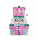 Pink & Mint Nutcracker Christmas Sequin Patch - Large