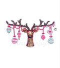 Reindeer Ornaments Christmas Sequin Patch - Large