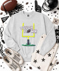 Touchdown Post Football Sequin Patch Sweatshirt