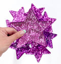 5” Purple Sequin Star Embroidery Patch