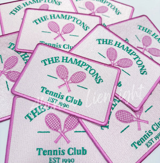 Preppy Tennis Club Embroidery Patch