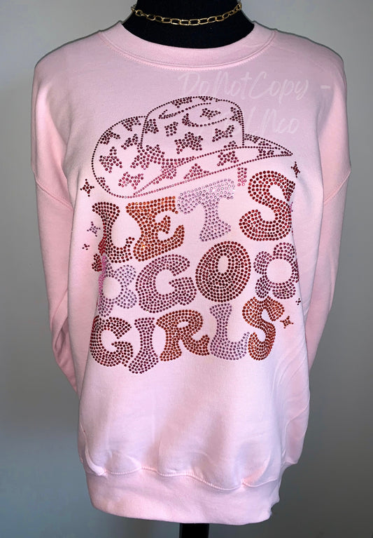 Let’s Go Girls Western Bling Sweatshirt