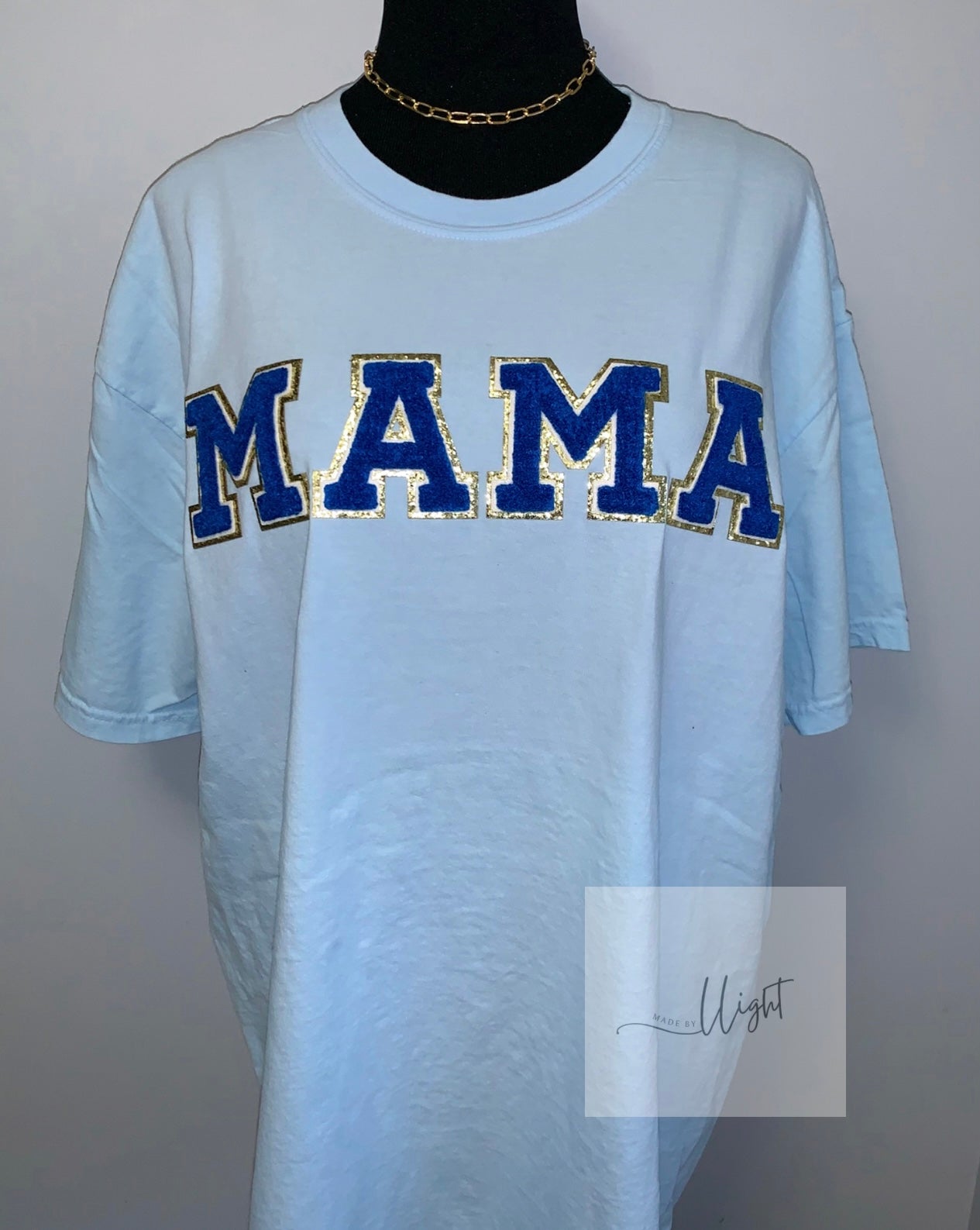 Mama Boy Mom Blue Sweatshirt